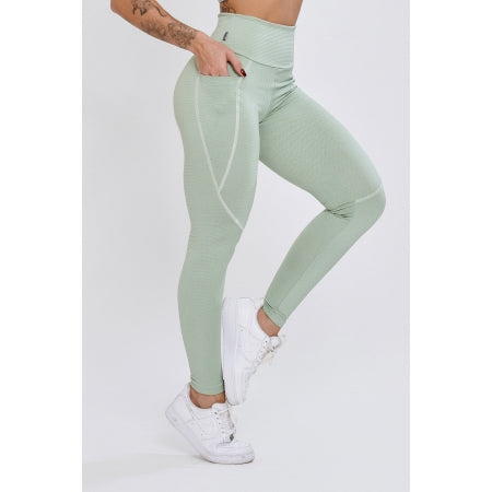 CALÇA LEGGING VERDE CLARO