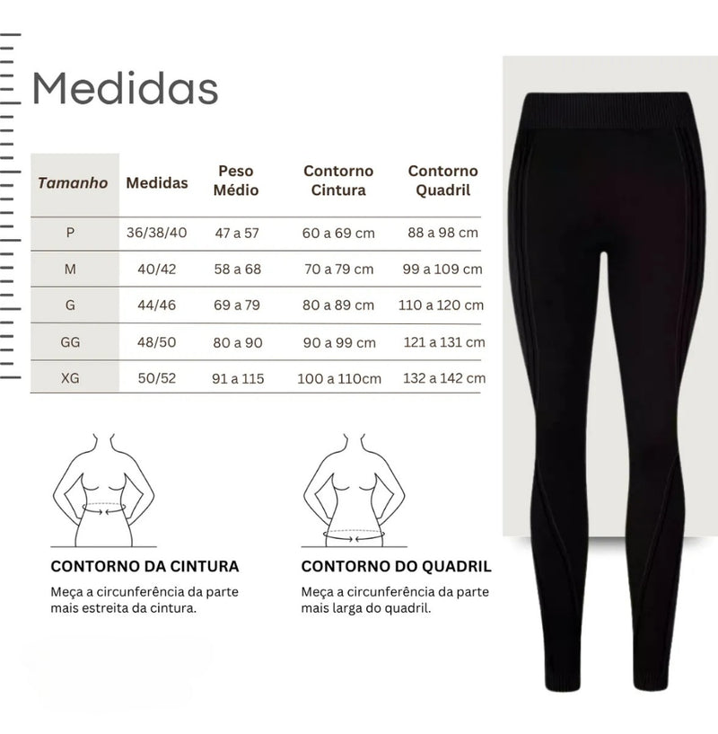 Kit 3 Calças Legging Sustentação Academia